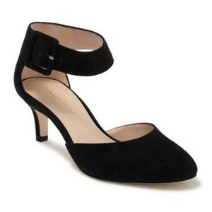 New Pelle Moda Kady Round Toe Suede Kitten Pump